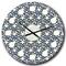 Designart 'Retro Abstract Flower Design Iv Mid-Century Modern Wall Clock